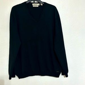Calvin Klein Extra Fine Merino Man’s Sweater, Size XXL, V-Neck, Black